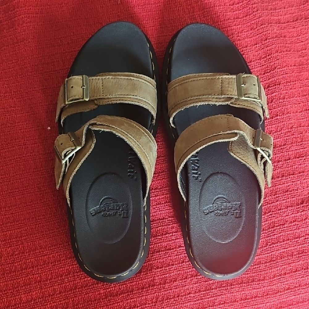 Dr. Martens Black and Tan Sandals